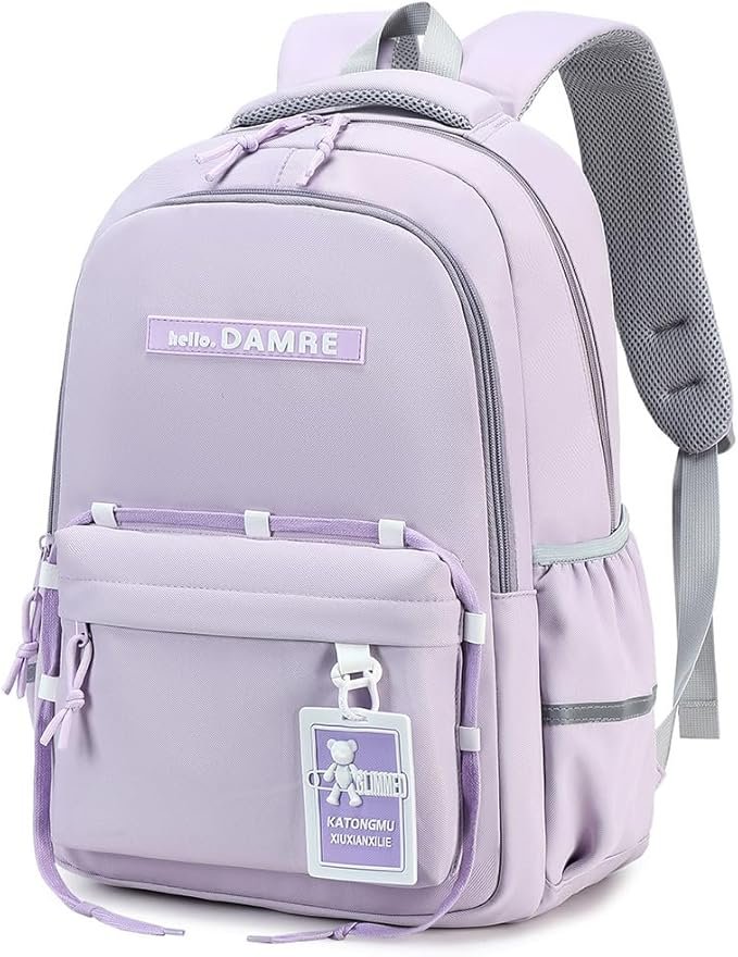610WLiuDMzL._AC_SX679_ شنطة مدرسية للبنات – ظهر مقاومة للماء – سعة 9 لتر – للمرحلة الإعدادية والثانوية – لابتوب حتى 15.6 إنش – بنفسجي أنيق