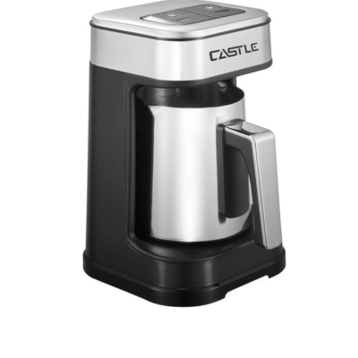 ماكينة قهوة تركي كاسيل، 700 وات، سعة 250 مل، 1–5 أكواب، 2 برنامج، TCM7020B – أسود فضي